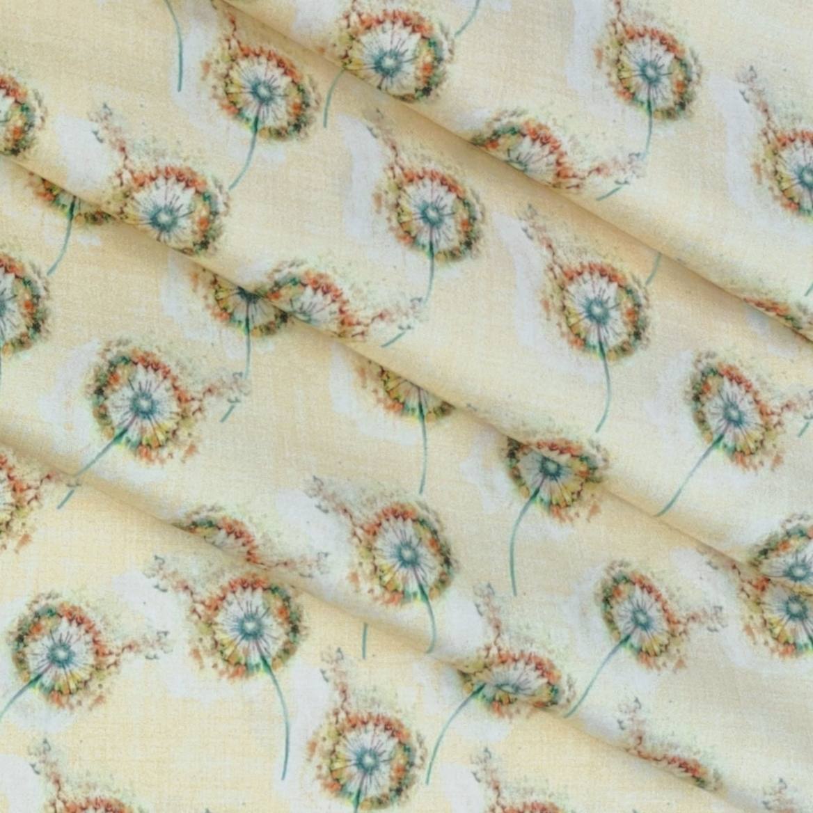 Shirt Fabric Raymond 100% Cotton Printed Colour Beige Cream